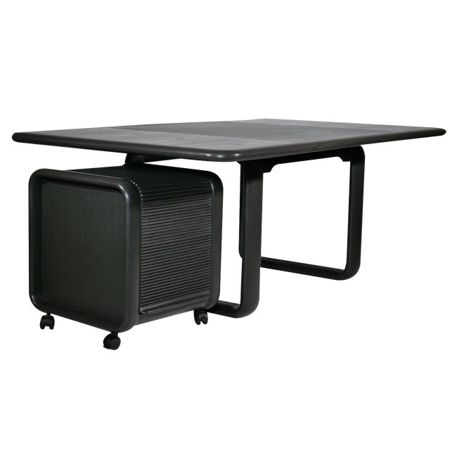 Wood Hombre Desk by Burkhard Vogtherr for Rosenthal, 1970s, Set of 2 For Sale