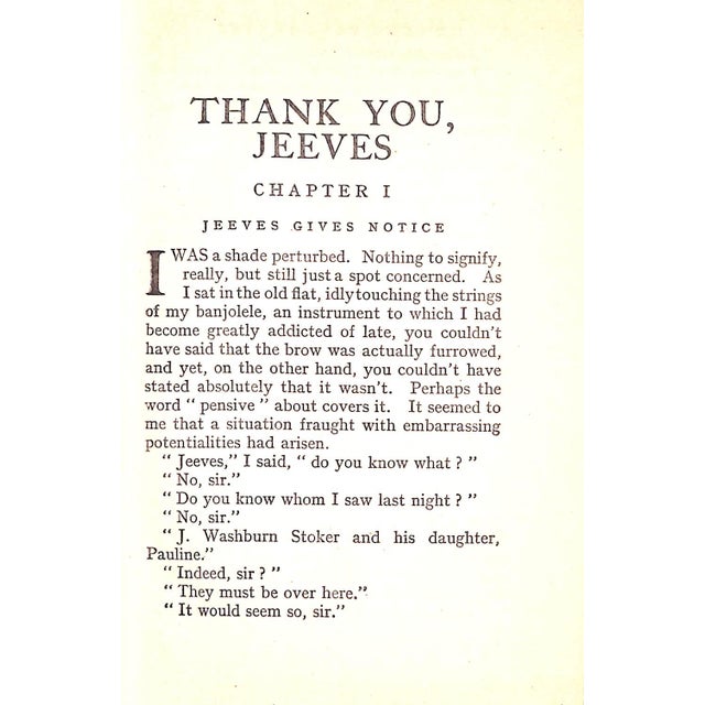 White "Thank You, Jeeves" 1951 Wodehouse, p.g. For Sale - Image 8 of 8