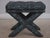 Pair of Designer Blue & Gray Upholstered Benches or Stools For Sale - Image 4 of 18