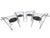 Postmodern Set of Four Chairs "Lune D'argent" by Pascal Mourgue For Sale - Image 3 of 11