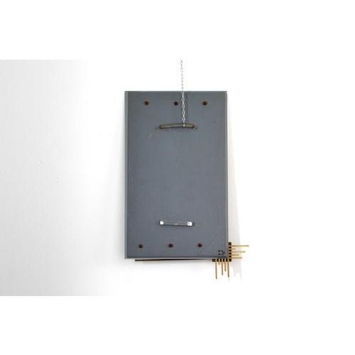 Rectangular Wall Mirror with Golden Brass Frame attributed to Angelo Brotto for Esperia, Italy, 1970 For Sale - Image 16 of 18