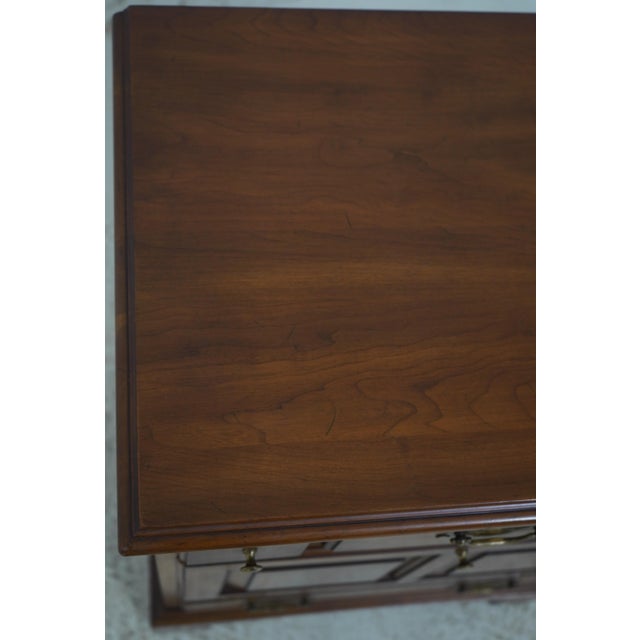 Pair of Henkel Harris Cherry 4 Drawer Chests Nightstands For Sale - Image 14 of 18