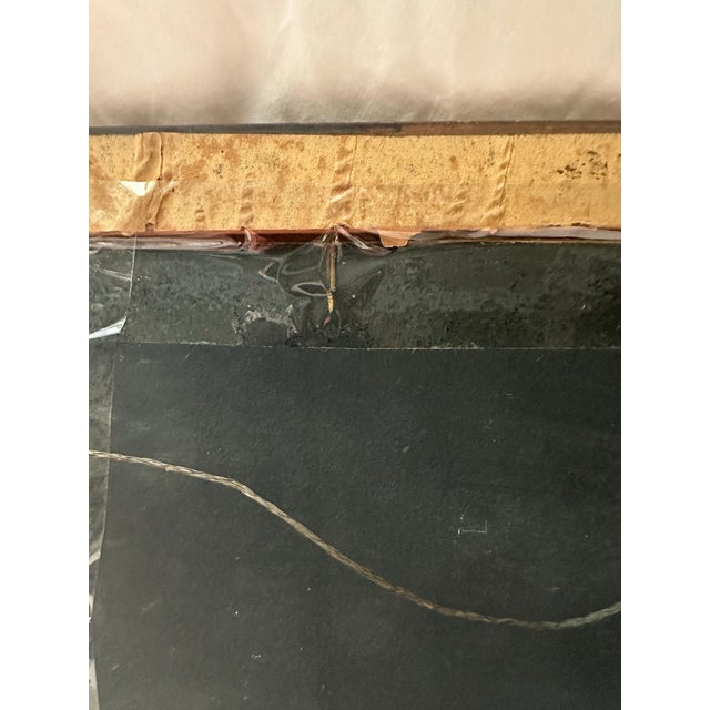 Set of Two Matching Vintage 1950s Landscape Dogwood Paintings, Framed For Sale - Image 9 of 11