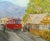 American Wilfrid T. Mills-Los Angels Trolley Car at Sierra Madre Station -Oil Painting For Sale - Image 3 of 11