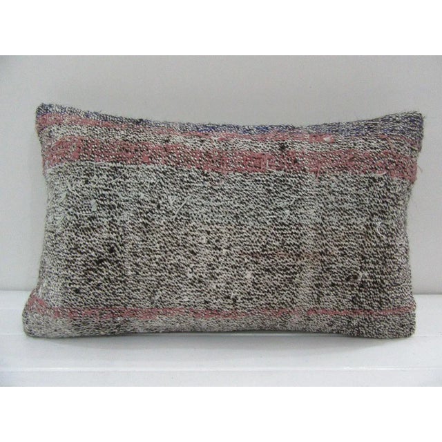 Handmade Natural Turkish Kilim Pillow Cover For Sale - Image 4 of 4