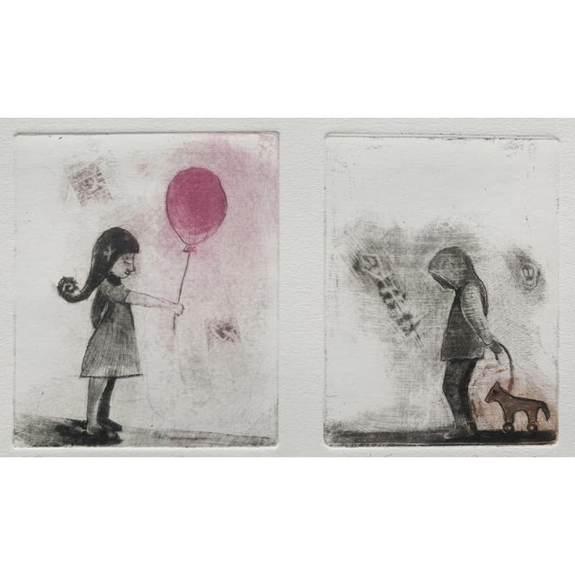 Early 21st Century Krystyna Jaszke, Just Say Sorry, Mezzotint on Paper, 2013 For Sale - Image 5 of 5