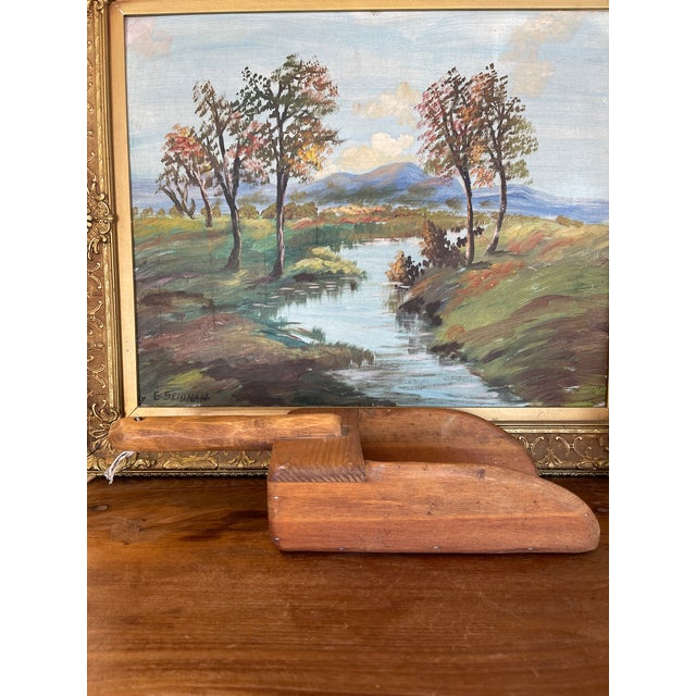 Vintage Hand-Carved Solid Wood Grain Scoop With Sculpted Handle and Maker's Mark. For Sale - Image 10 of 10