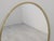 Large Vintage Minimalist Oval Mirror in Gold Brass Frame, 1975 For Sale - Image 3 of 9
