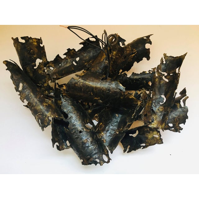 1970s Brutalist Wall/ Light Sconce For Sale - Image 4 of 6