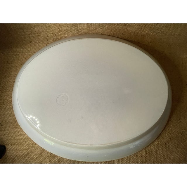 1850s Century Elsmore & Forster Vaquero Ironstone 18.5" Oval Serving Plater For Sale - Image 11 of 14