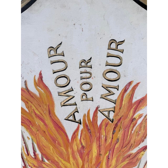 Large Sacred Heart Church Coat of Arms, 1960s For Sale - Image 11 of 18