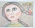 Enrico Benaglia, Portrait of a Girl, 1980s, Lithograph For Sale