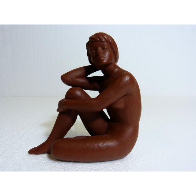 Goebel, Terracotta Nude Women 1960s, Set of 2, 1960s, Ceramic For Sale - Image 14 of 18