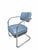 Teal Mid 20th Century Art Deco Cantilever Chairs Newly Reupholstered - Pair For Sale - Image 8 of 11