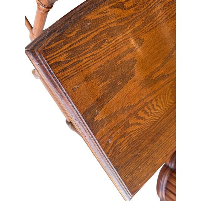 Ethan Allen Oak Nesting Tables - A Pair For Sale - Image 14 of 14