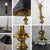 Late 20th Century Neoclassic Revival Lucite and Brass Candlestick Table Lamp For Sale - Image 14 of 18
