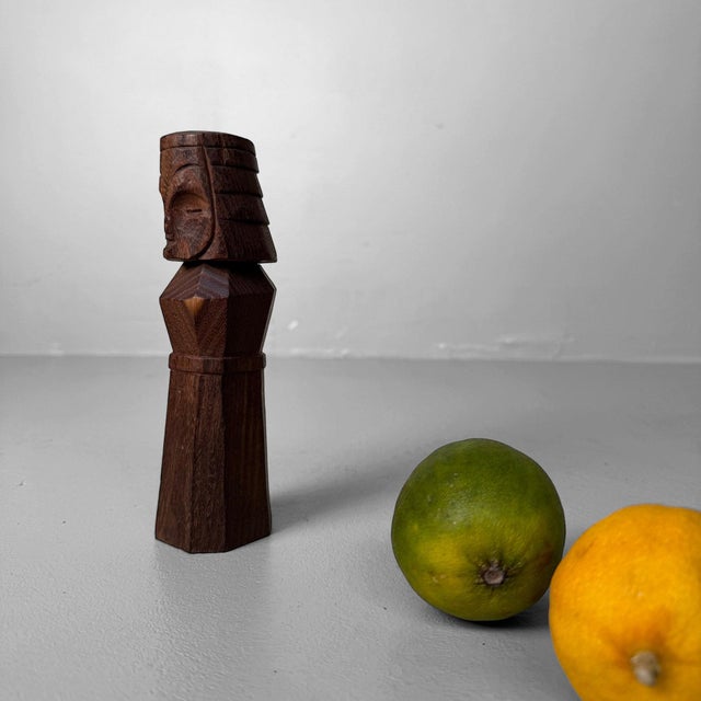 Mid-Century Modern ​Small Vintage Japanese Wooden Nipopo Doll, 1980s For Sale - Image 3 of 10