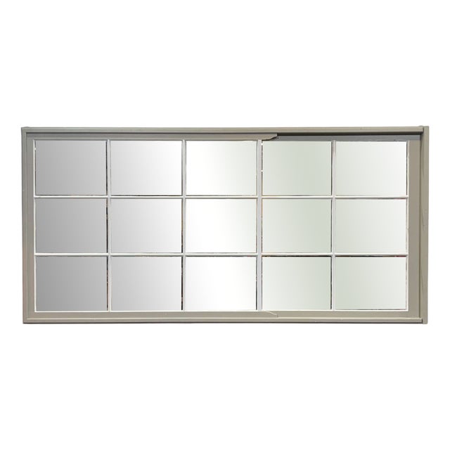 Large English Industrial Mirror, 1990s For Sale