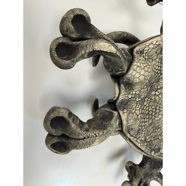 Vintage Richard Marshall Stoneware Flying Woo Creature 1981 For Sale - Image 10 of 13
