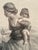 Green Antique Outsider "The Mountaineer" Mother & Child Engraving Art by Paul Falconer Poole For Sale - Image 8 of 11