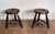 This very beautiful pair of stools is made of turned wood. This is a very beautiful drawing and a French work attributed...