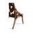Brown Rustic Western Leather & Hide Side Chair For Sale - Image 8 of 9
