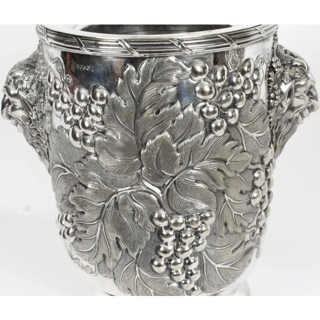 Silver Plated Wine Coolers from Hawksworth, Eyre & Co, 19th Century, Set of 2 For Sale - Image 11 of 18