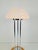 Brown Vintage Mushroom Opaline Glass and Chrome Table Lamp, 1970s For Sale - Image 8 of 11