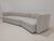Textile Curved Sofa in Fabric For Sale - Image 7 of 14