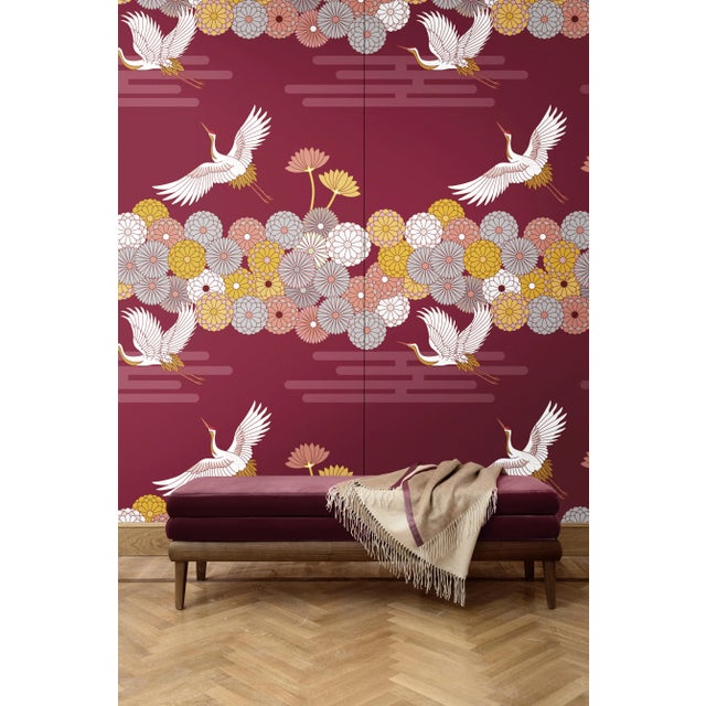 This decorative fabric comes in the form of boiserie over a wooden honeycomb panel measuring 135 cm by 200 cm tall. The...
