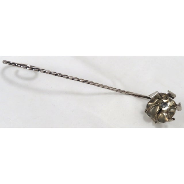 Metal Vintage Retro Arts & Crafts Hand Made Sterling Silver Candle Snuffer For Sale - Image 7 of 13