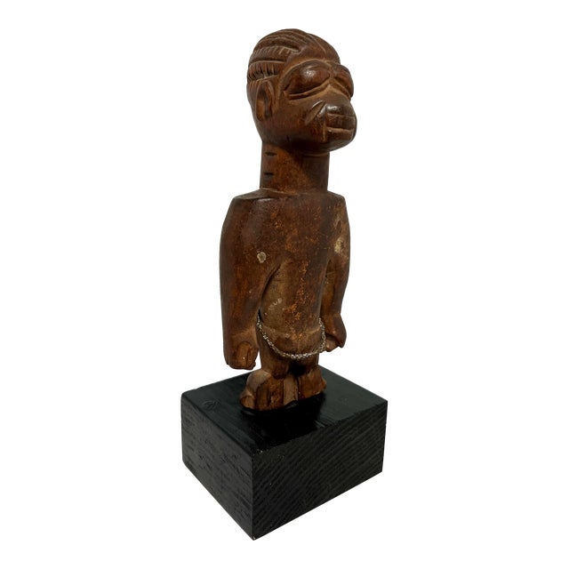 Antique Wooden Yoruba Ibeji, Nigeria African Figure Statue For Sale