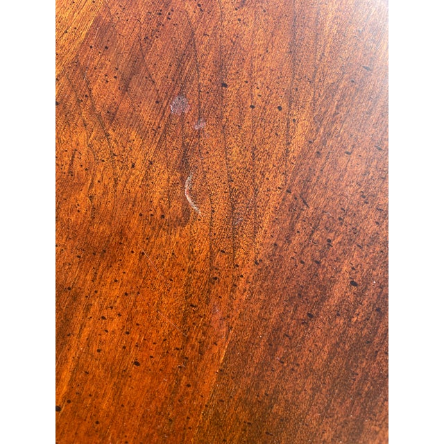 Queen Anne Style Oval Side Table With Drawer For Sale - Image 11 of 12