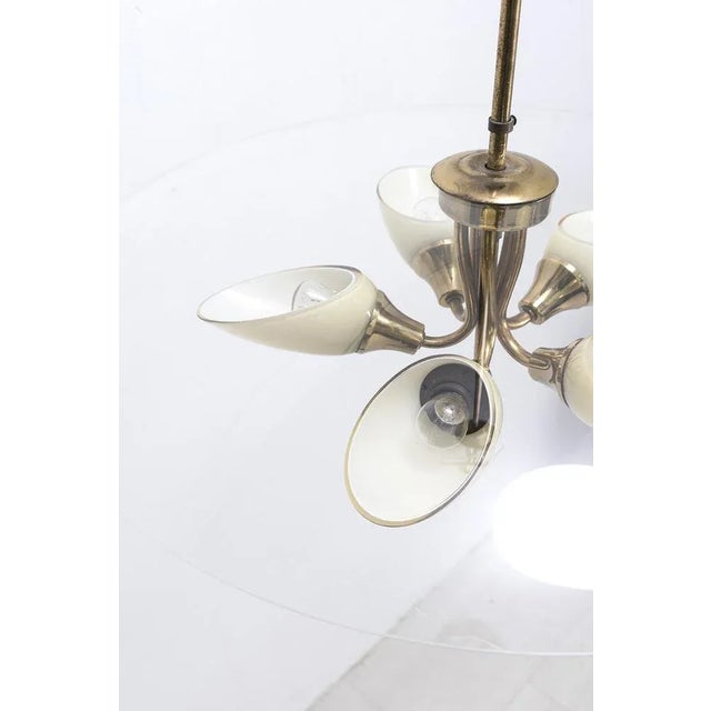 Italian Brass Pendant Lamp, 1950s For Sale - Image 4 of 8