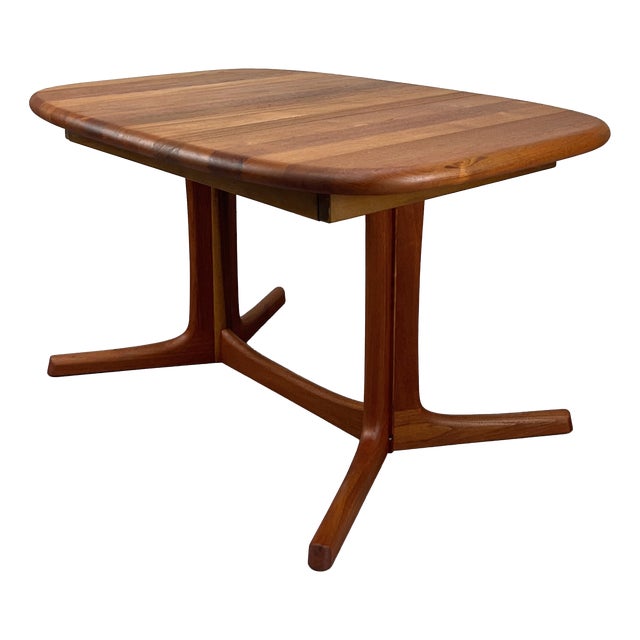 Superelliptical Teak Dining Table with Extension from Dyrlund, Denmark, 1970s For Sale