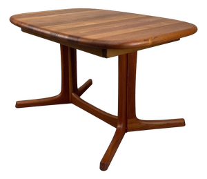 Superelliptical Teak Dining Table with Extension from Dyrlund, Denmark, 1970s