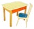 Children's Desk with Chair in Beech and Formica, 1960s, Set of 2 For Sale