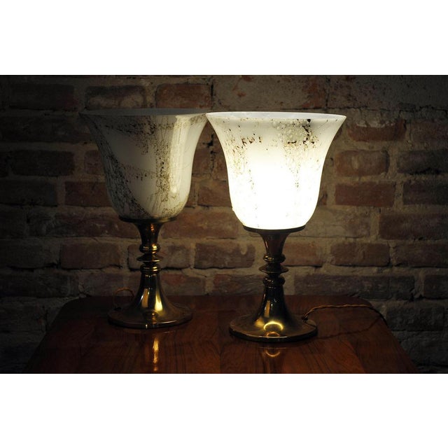 Metal Mid-Century Table Lamps from Kamenický Šenov, Czech, 1960s, Set of 2 For Sale - Image 7 of 10