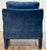 Vintage Newly Upholstered MCM Blue Velvet Parsons Chair For Sale - Image 9 of 11