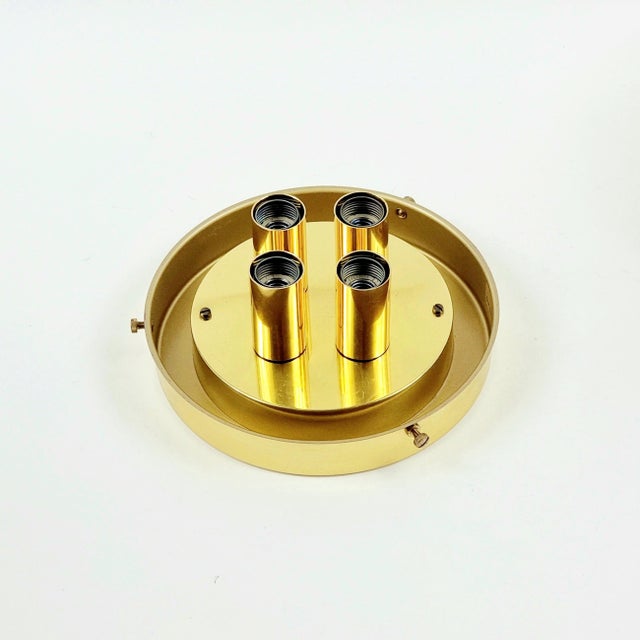 Large Space Age Mushroom-Shaped Ceiling Light from Limburg, Germany, 1970s For Sale - Image 8 of 10