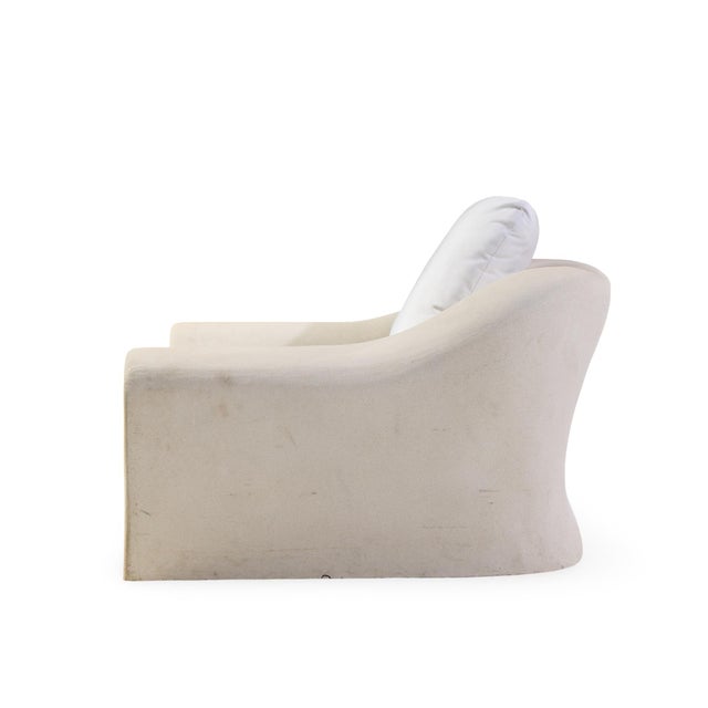 Michael Taylor Michael Taylor Jennifer Mid Century Stone Fiberglass Lounge Chair For Sale - Image 4 of 9