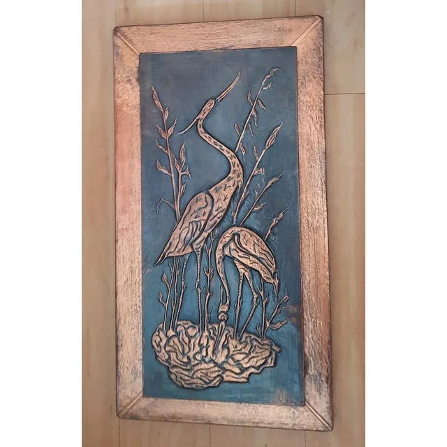 1960s Vintage Copper Decorative Wall Panel, 1960s For Sale - Image 5 of 5
