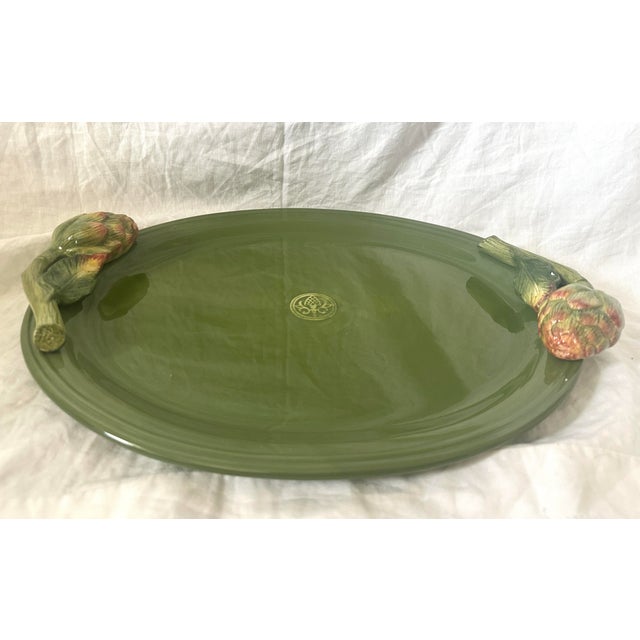 Farmhouse Fitz & Floyd Artichoke Tray For Sale - Image 3 of 7