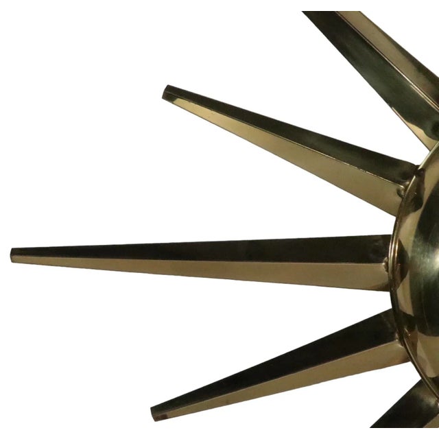 1950〜1960 UNITED Sunburst Clock 50s 60s Mid Century Sunburst Form Wall Clock by United C 1950/1960's