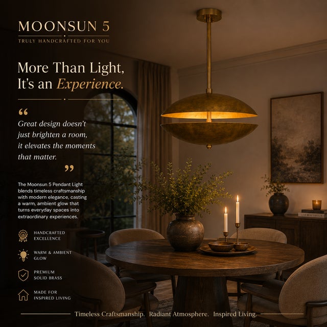 Dual Brass Polished Disc Chandelier, Mid Century Modern Ufo Pendant Light, Handmade Brass Saucer Ceiling Light, 4-Light Statement Fixture For Sale - Image 10 of 13