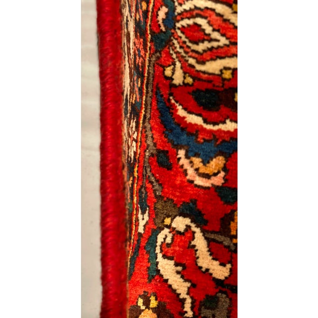 Persian Semi Vintage Bakhtiari Hand-Knotted Rug 9'6'' X 12'7'' For Sale - Image 9 of 10