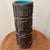 Rare Mid Century Modern Art Pottery Numbered Cylindrical Vase W/Hand Carved Geometric Disign by R. M. Italy For Sale - Image 4 of 12
