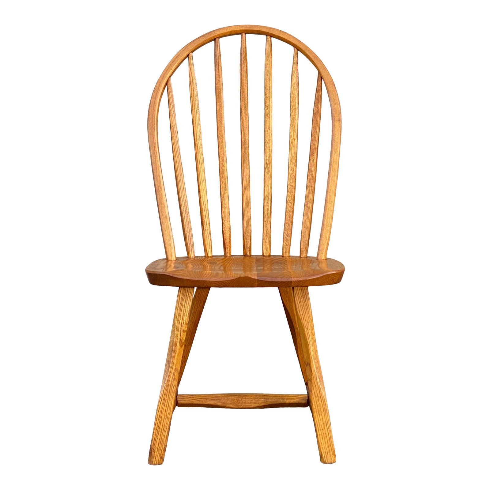 Hunt Country Furniture Oak Hoop Back Windsor Side Chair Chairish