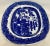 Antique Blue Willow Serving Platter With Unique Scalloped Rim Made in England - Circa 19th Century For Sale - Image 9 of 12