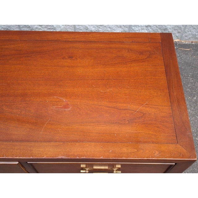 Mid 20th Century Century Furniture Chinese Chippendale Style Mahogany Four-Drawer Chest For Sale - Image 16 of 16